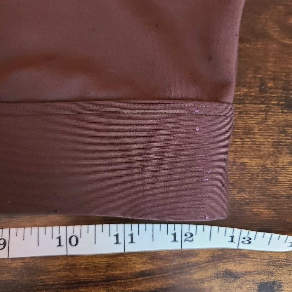 Gap Fit Burgundy Zip Front Sports Bra M - Picture 3 of 4
